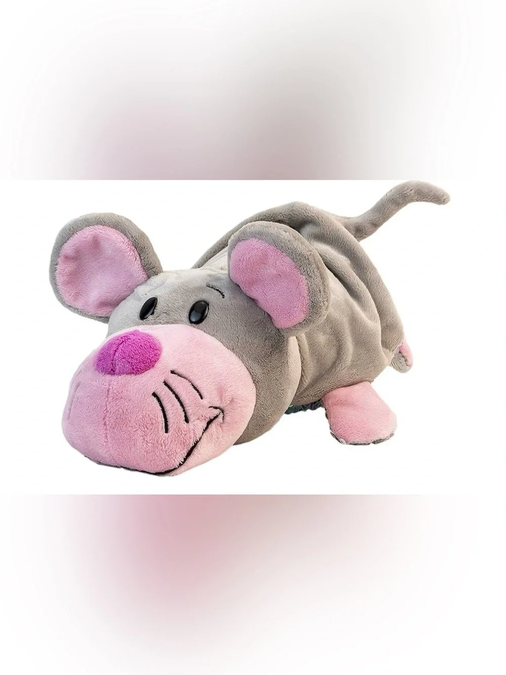 FlipaZoo FlipQuins reversible sequin plush toy sequin Cat into Mouse